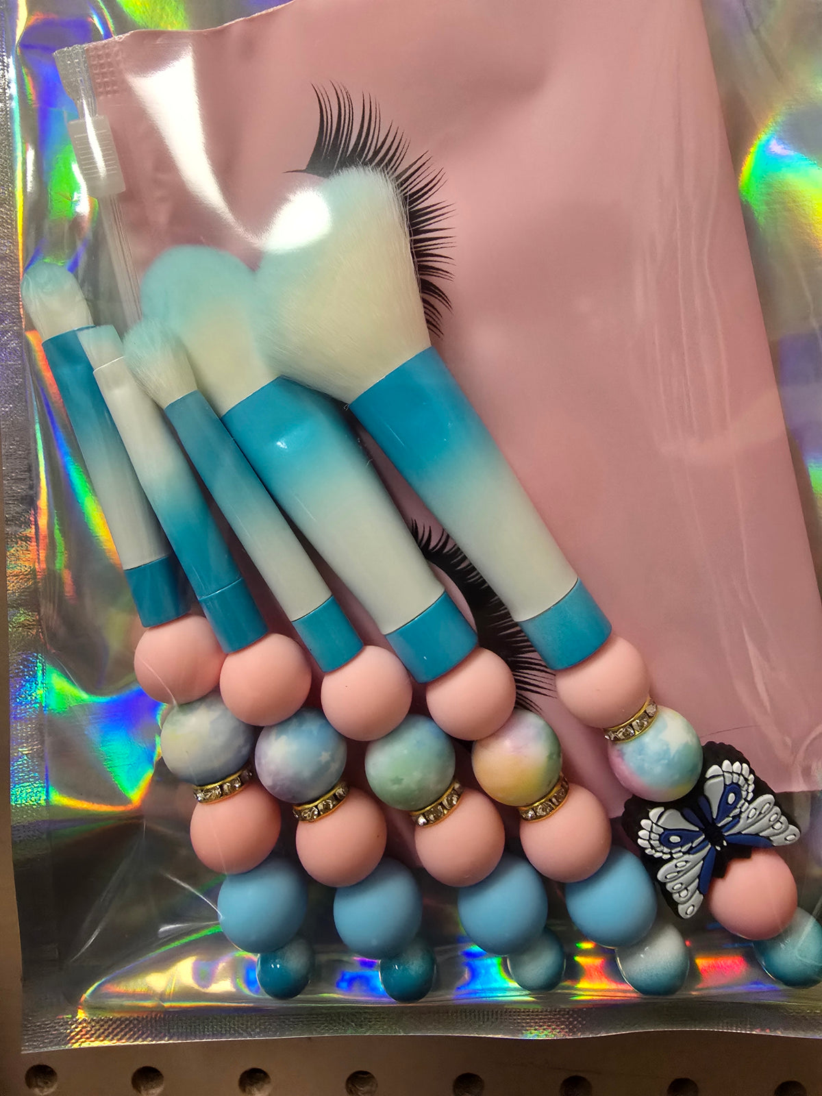 Beaded Makeup Brushes