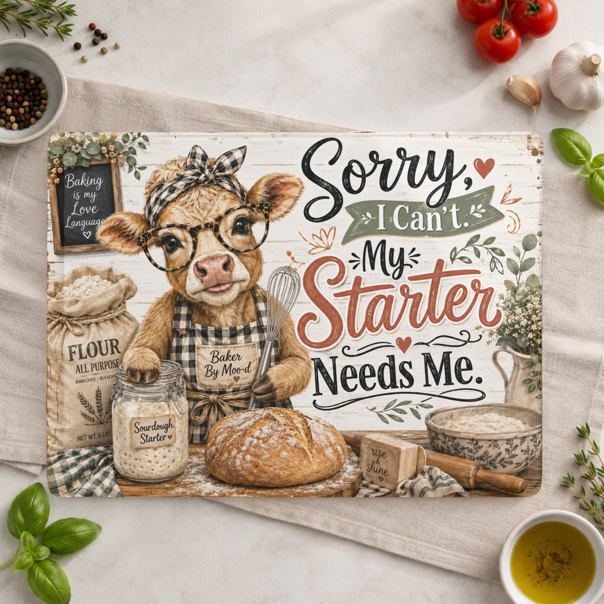 Sorry My Starter Needs Me Cutting Board
